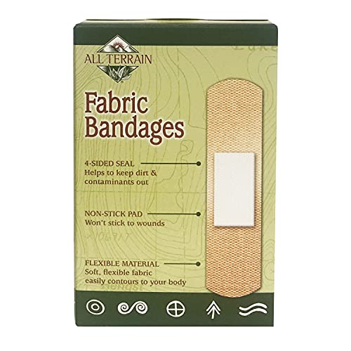 All Terrain Fabric Bandages - Latex-Free, Flexible Protection for Minor Wounds - 30 Count