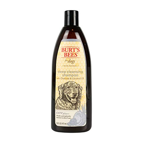 Burt's Bees Dog Shampoo - Deep Cleansing, Charcoal & Coconut Oil, pH Balanced for Dogs - 16oz