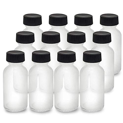 Onisavings Glass Bottles - Leakproof for Essential Oils, Reusable, Durable - 1 Oz (12 Pack)