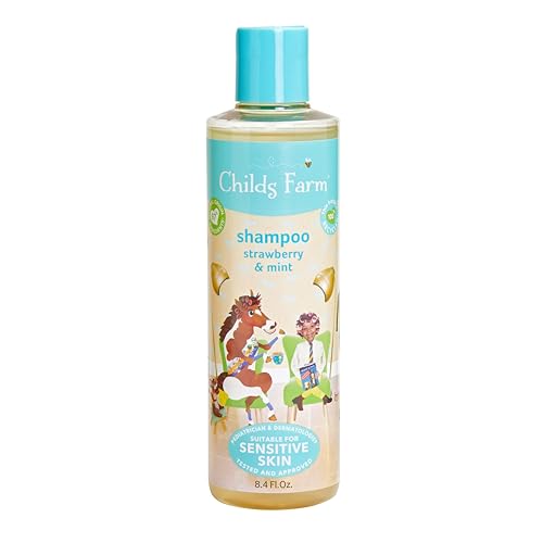 Childs Farm Kids Shampoo & Body Wash - Nourishes Sensitive Skin, Vegan, 97% Natural - 8.4 Fl Oz