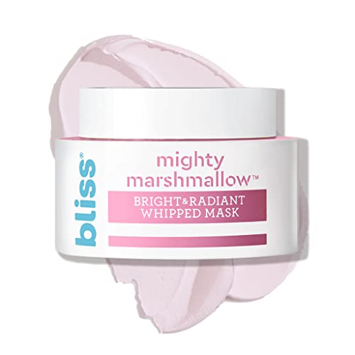 Bliss Mighty Marshmallow Brightening Face Mask - Hydrating, Natural Ingredients - 1.7 Oz