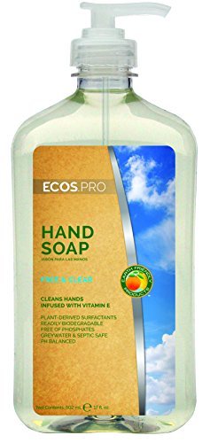 ECOS PRO Hand Soap - Hypoallergenic, Vitamin E & Antioxidants, Readily Biodegradable - 17 Fl Oz