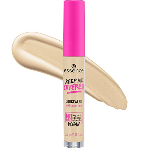 essence Keep Me Covered Concealer - Lightweight, Non-Comedogenic, Vegan, Paraben-Free - 20 Fair