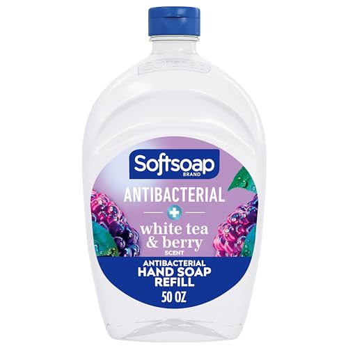 Softsoap Liquid Hand Soap Refill - Antibacterial, Moisturizing, White Tea & Berry - 50oz