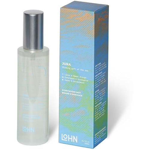 Lohn Jura Everywhere Mist - Refreshing Eucalyptus & Sandalwood Spray, Clean Ingredients - 3.4oz