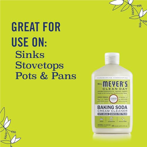 Mrs. Meyer's All Purpose Cleaner - Cuts Grease, Plant-Derived Ingredients, Lemon Verbena - 16 Fl Oz