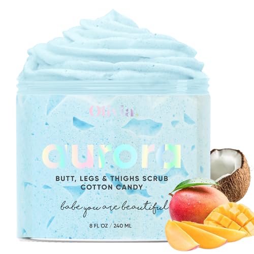 Olivia Beauty Body Scrub - Natural Exfoliant, Deep Hydration, Gentle for Sensitive Skin - 8 Oz
