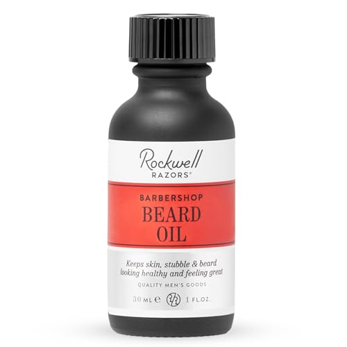 Rockwell Beard Oil - Hydrates & Softens with Argan Oil, Classic Barbershop Scent - 2oz