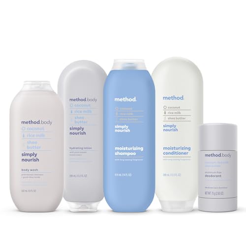 Method Body Wash - Nourishing Coconut & Rice Milk, Paraben-Free, Biodegradable - 28oz