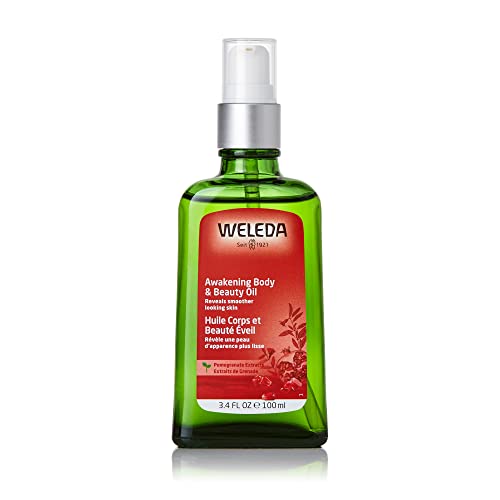 Weleda Awakening Pomegranate Body Oil - Moisturizes, Nourishes with Plant Oils - 3.4oz