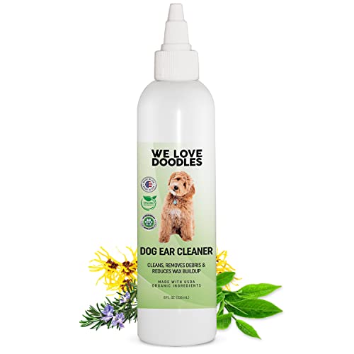 We Love Doodles Dog Ear Cleaner - USDA Organic, Prevents Infection & Odor - 4oz Ear Wash