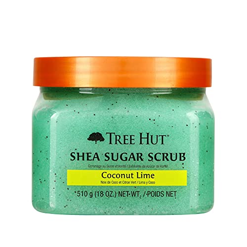 Tree Hut Shea Sugar Body Scrub - Exfoliating Coconut Lime, Nourishing & Hydrating - 18oz
