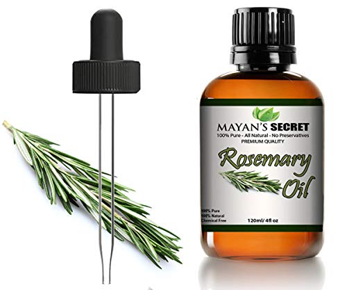 Mayan's Secret Rosemary Essential Oil - Invigorating Aroma for Hair & Skin Care - 4 oz