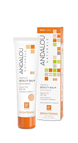 Andalou Naturals BB Cream - Sheer Tint, SPF 30 Protection, Vegan & Non-GMO - 2 Fl Oz
