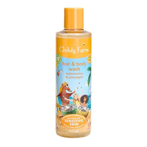 Childs Farm Kids Shampoo & Body Wash - Soothes Dry Skin, Vegan, Pediatrician Approved - 8.4oz
