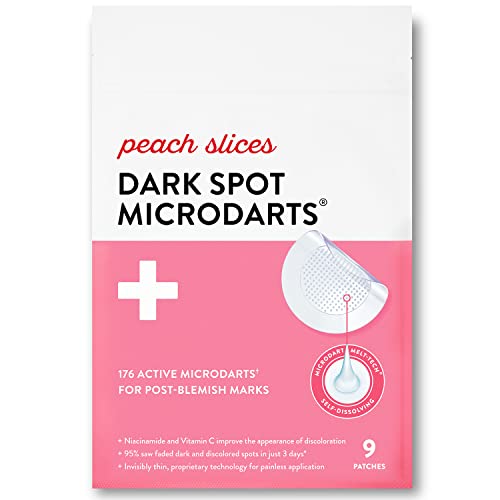 Peach Slices Blemish Treatment - Targets Dark Spots, Hydrates, Vegan, Cruelty-Free - 9 Patches
