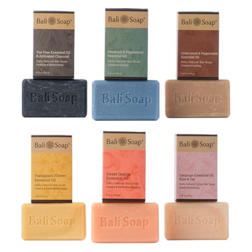 Bali Soap Bar - Moisturizing Vegan Handcrafted Soap with Natural Scents & Essential Oils - 3.5oz