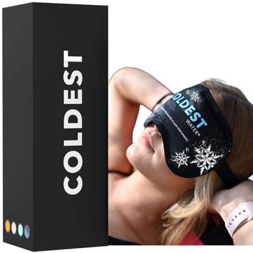 Coldest Eye Mask - Soothing Cooling Relief for Puffy Eyes, Reusable with Plush Backing - 1 Count
