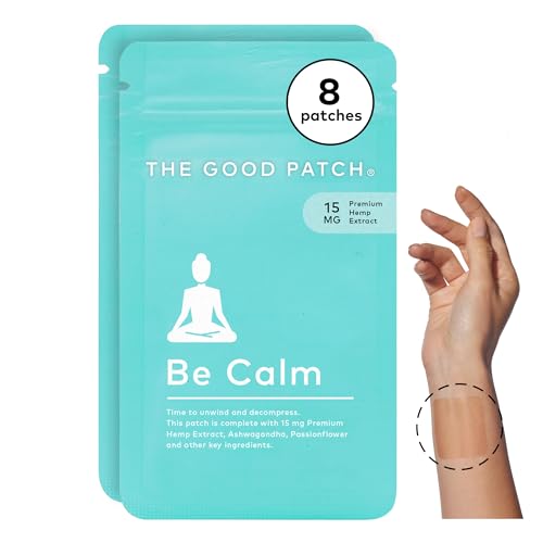 The Good Patch Be Calm Patch - Unwind with Hemp Extract & Ashwagandha, 8 Patches