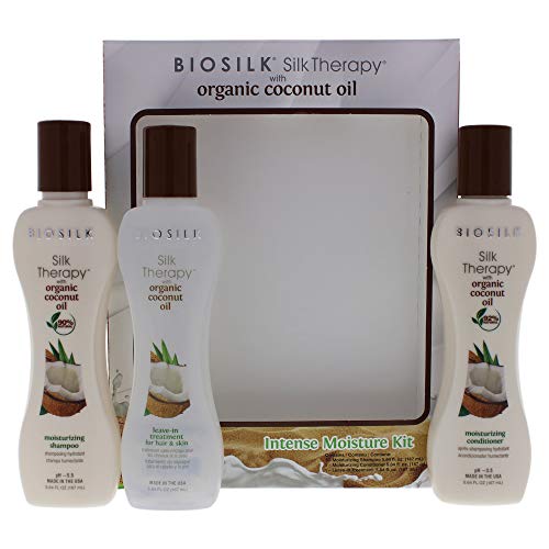 Biosilk Hair Care Set - Hydrating Shampoo & Conditioner, Organic Coconut Oil - 5.64oz Each