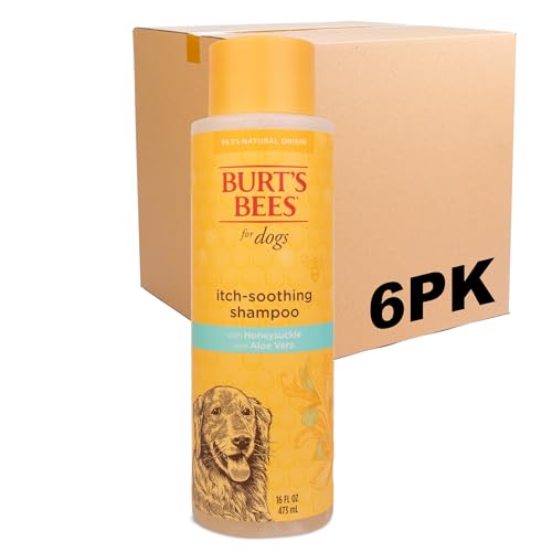 Burt's Bees Dog Shampoo - Soothes Itchy Skin, Natural Honeysuckle - 16oz, Cruelty-Free, USA Made