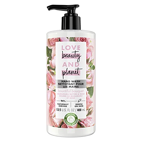 Love Beauty And Planet Hand Soap - Nourishing Murumuru Butter & Rose, 13.5oz