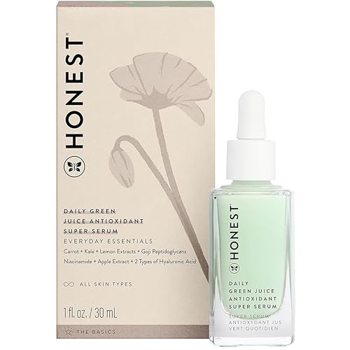 Honest Beauty Face Serum - Boosts Tone & Texture, Niacinamide & Superfoods - 1 fl oz