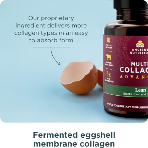 Ancient Nutrition Advanced Collagen Protein - Supports Weight Loss & Metabolism Boost - 90 Count