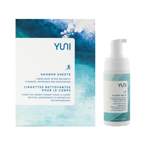 YUNI Beauty On-The-Go Body Care Set - Refreshing Peppermint Citrus, Natural Ingredients - 2 Items