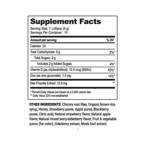 Beekeeper's Naturals Kids Throat Lozenges - Immune Support, Vitamin D & Honey, 15ct