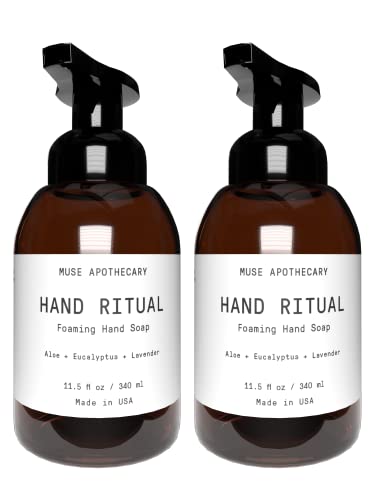 Muse Apothecary Hand Soap - Nourishing Foaming Formula with Essential Oils - 2 Pack, 11.5 oz