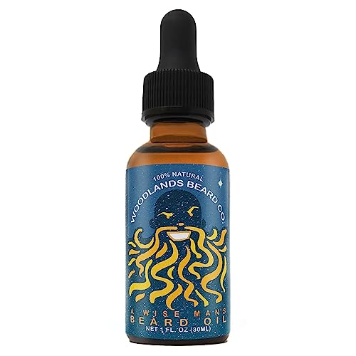 Woodlands Beard Co. Beard Oil - Hydrates & Softens, Frankincense & Myrrh Scent - 1oz