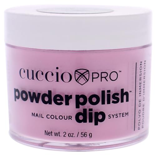 Cuccio Colour Powder Nail Polish - Rich Color, Long-Lasting, Strengthening - Pink, 1.6 Oz