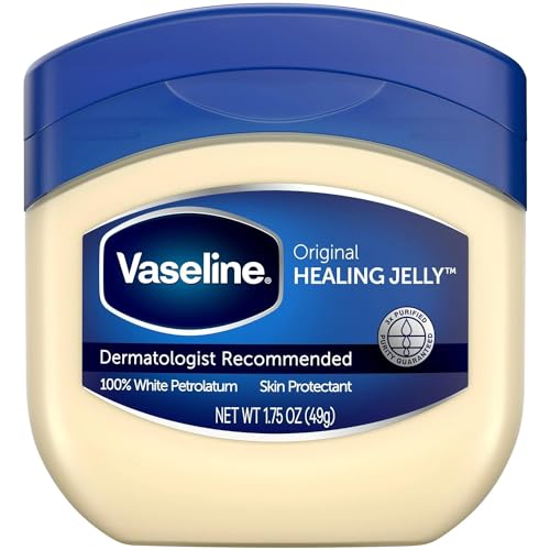 Vaseline 100% Pure Petroleum Jelly - Deep Moisture, Gentle for Sensitive Skin - 1.75oz, Pack of 3