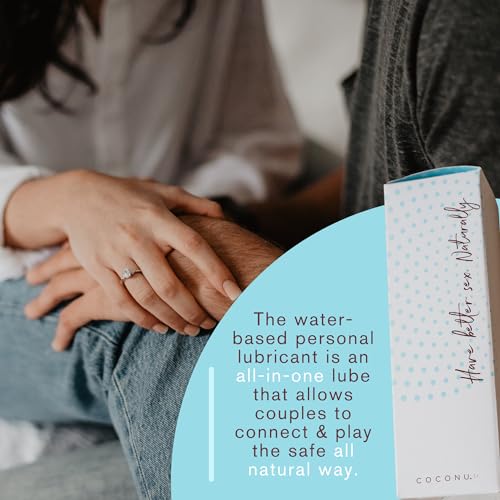 Coconu Water-Based Personal Lubricant - Edible, Hypoallergenic, Cruelty-Free - 3oz