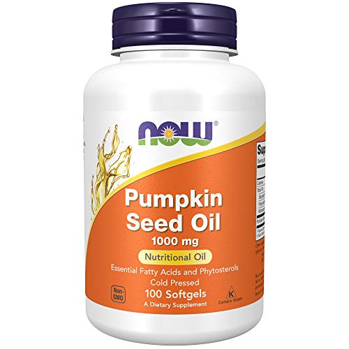 Now Pumpkin Seed Oil 1000 mg - Supports Prostate Health, Non-GMO - 100 Softgels