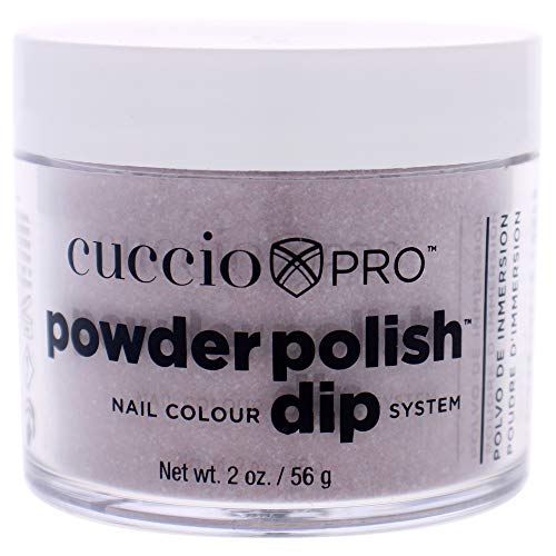 Cuccio Powder Polish - Instant Color, Professional-Grade Nail Strengthening - Ruby Red Glitter, 45g