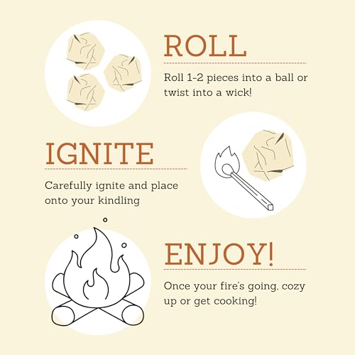 Bee's Wrap Outdoor Bundle - Reusable Food Wraps & Natural Fire Starters, 3 Pack, Honeycomb Print