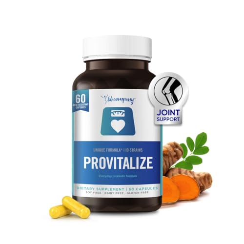 BB Company Provitalize Probiotic - Supports Digestive Health, Joint Relief & Curves - 60 Ct