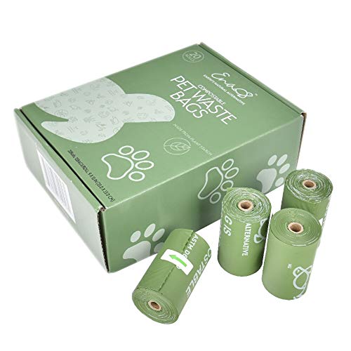 Earth's Natural Alternative Pet Waste Bags - 100% Compostable, Extra Thick, Leak-Proof - 300 CT