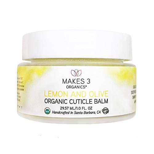 Makes 3 Organics Cuticle Balm - Nourishing Shea & Olive, Antioxidant-Rich - 1 Fl. Oz