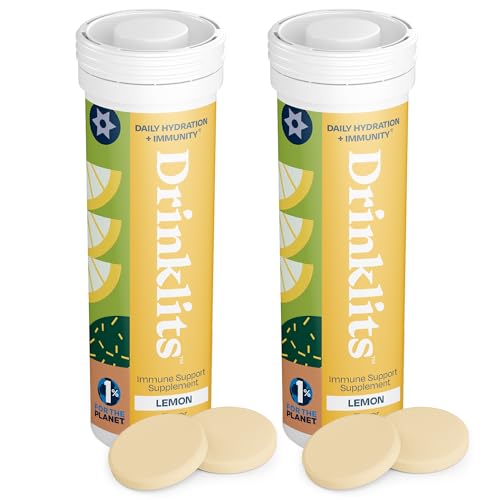 Drinklits Immune Defense Supplement - Boosts Wellness with Antioxidants & Herbal Blend - 20 Servings