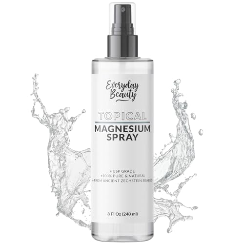 Topical Magnesium Spray - Wellness Support, USP Grade Purity - 8 Fl Oz with Mist Cap