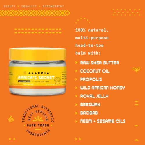 Africa's Secret Body Balm - Handcrafted Moisturizer, Unscented, 2oz