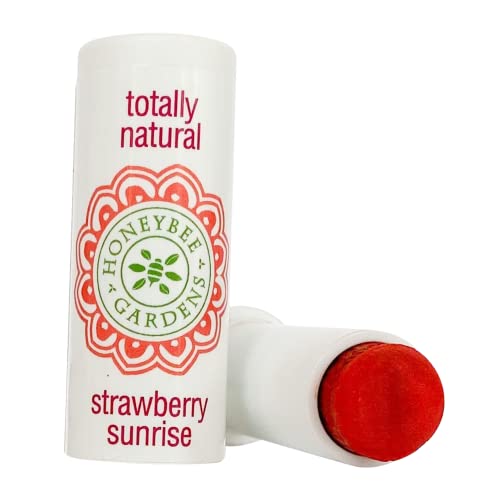 Honeybee Gardens Strawberry Sunrise Lip Balm - Nourishing Hydration, Vegan & Gluten-Free - 0.15oz