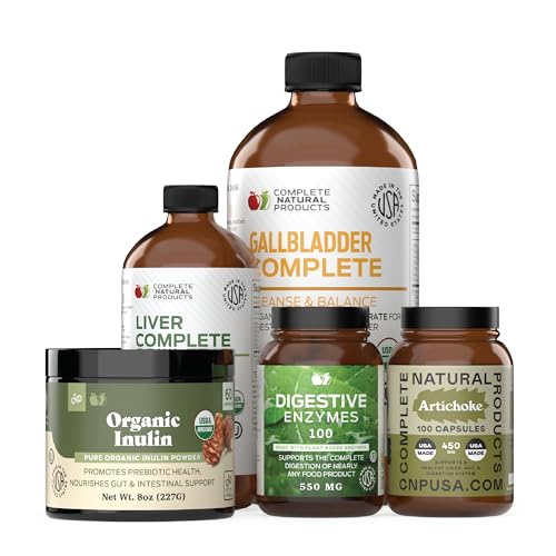 Complete Natural Products Digestive Enzyme Blend - Detox, Balance, Plant-Based Support - 60 Caps