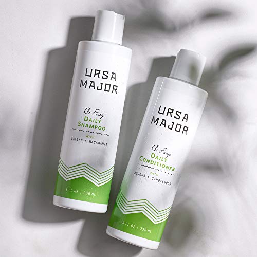 Ursa Major Go Easy Shampoo & Conditioner Set - Soft, Healthy Hair, Vegan, Gluten-Free - 8oz, 2 Count