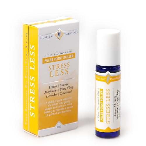 Gumleaf Essentials Stress Less Pulse Point Roller - 100% Pure Essential Oils, Vegan - 9ml