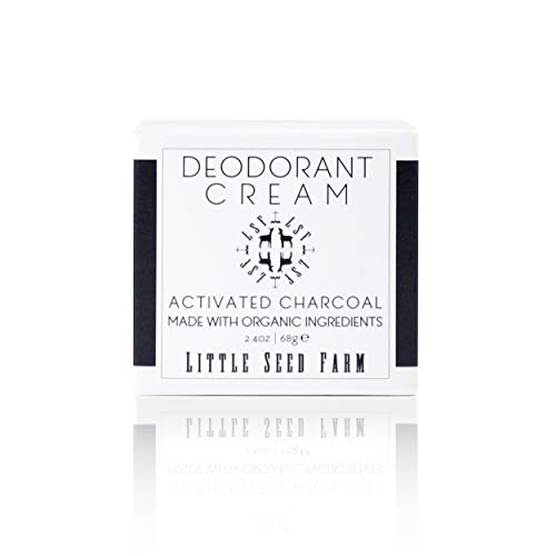 Little Seed Farm Deodorant Cream - 24-Hour Odor Protection, Activated Charcoal - 2.4oz