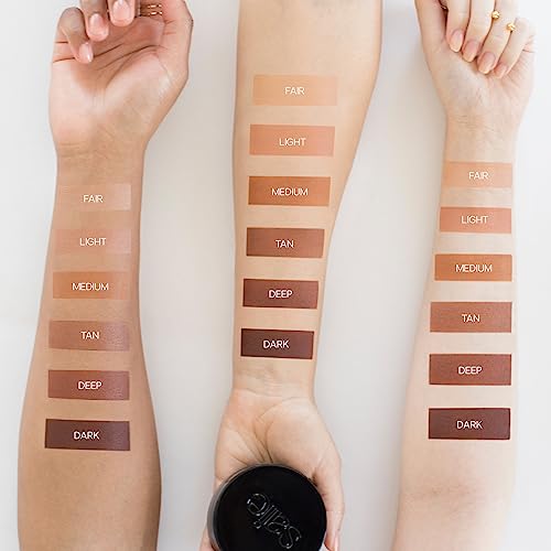 Saie Sun Melt Duo - Multi-Use Brush & Light Bronze Bronzer, Vegan & Cruelty-Free - 1oz